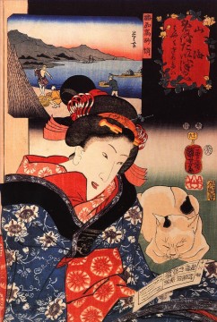 Utagawa Pintura al %c3%b3leo - mujeres 9 Utagawa Kuniyoshi Japonés